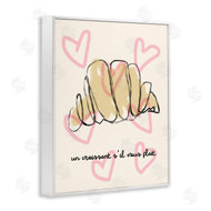 Stupell Studio | Chic Croissant with Hearts