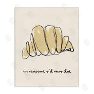 Stupell Studio | Modern French Phrase Croissant