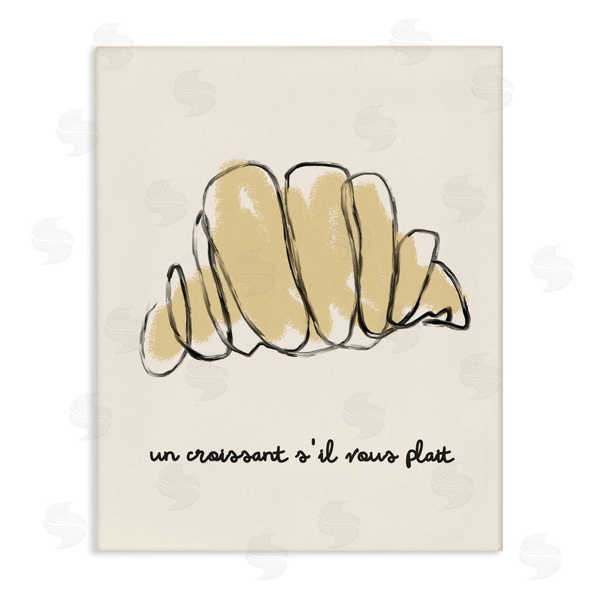 Stupell Studio | Modern French Phrase Croissant