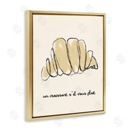 Stupell Studio | Modern French Phrase Croissant
