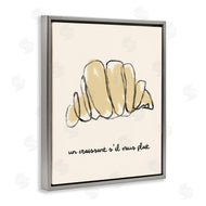 Stupell Studio | Modern French Phrase Croissant