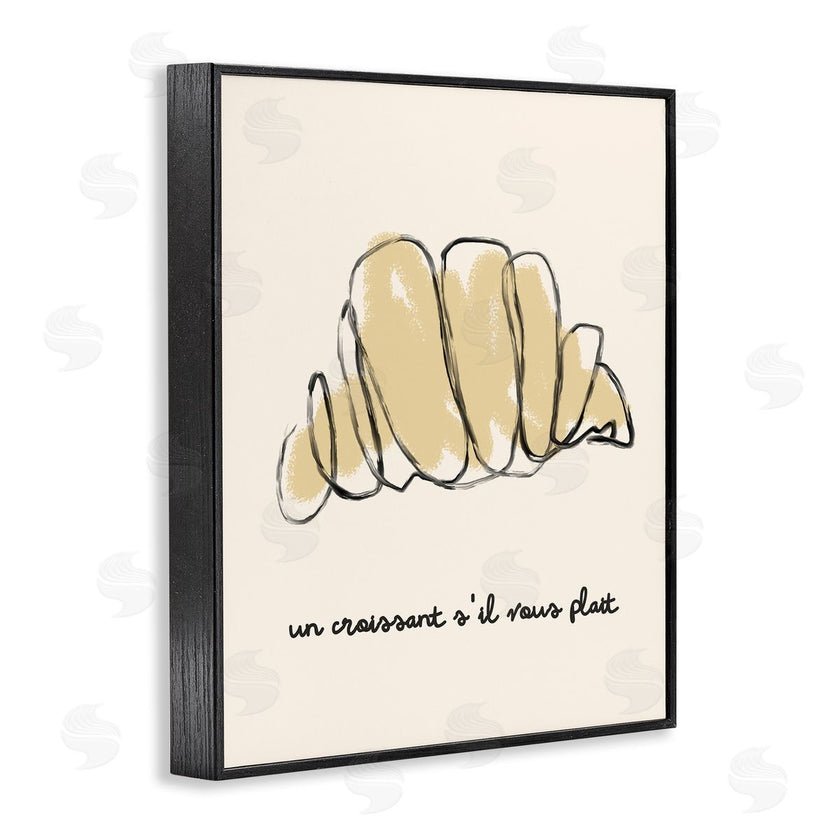 Stupell Studio | Modern French Phrase Croissant