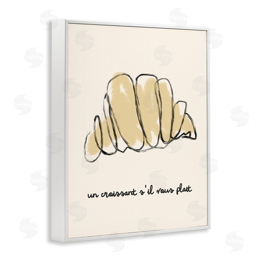 Stupell Studio | Modern French Phrase Croissant