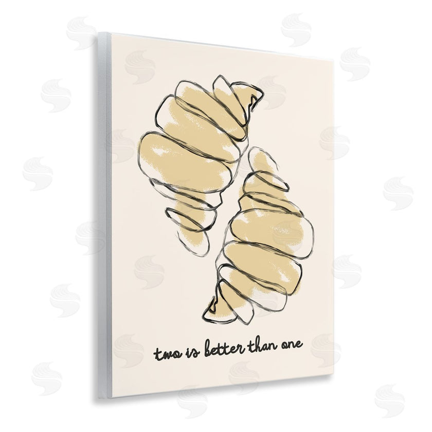 Stupell Studio | Croissants with French Phrase