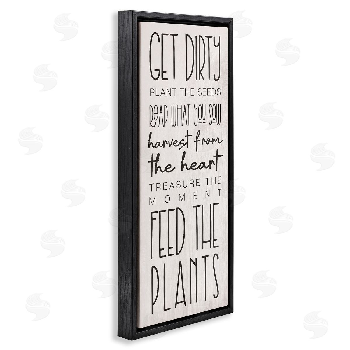 Fun Garden Guidelines Black Floating Frame Canvas Wall Art, Home Decor by Stupell Studio