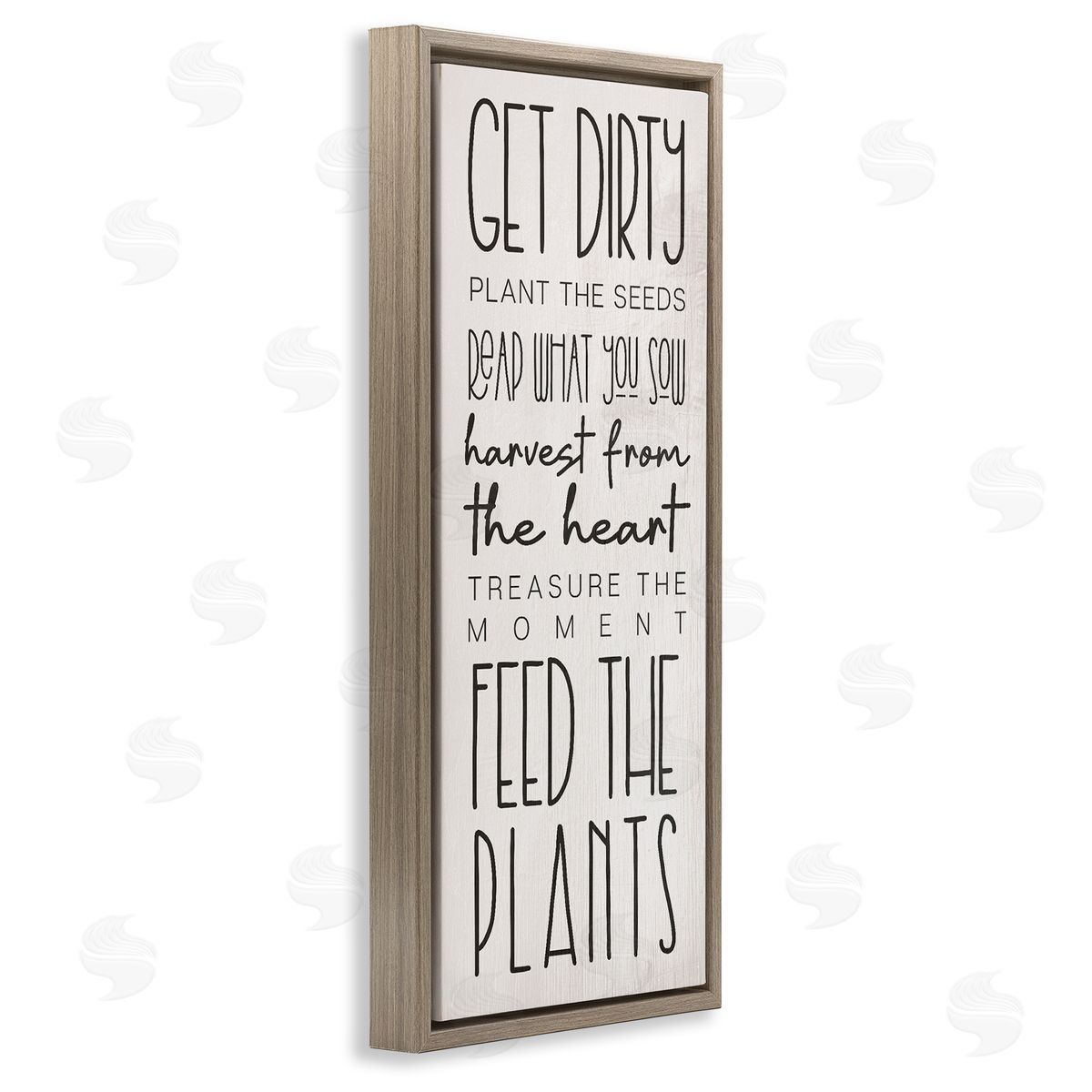 Fun Garden Guidelines Brown Floating Frame Canvas Wall Art, Home Decor by Stupell Studio