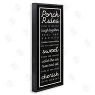 Stupell Studio | Porch Rules on Black