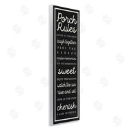Stupell Studio | Porch Rules on Black