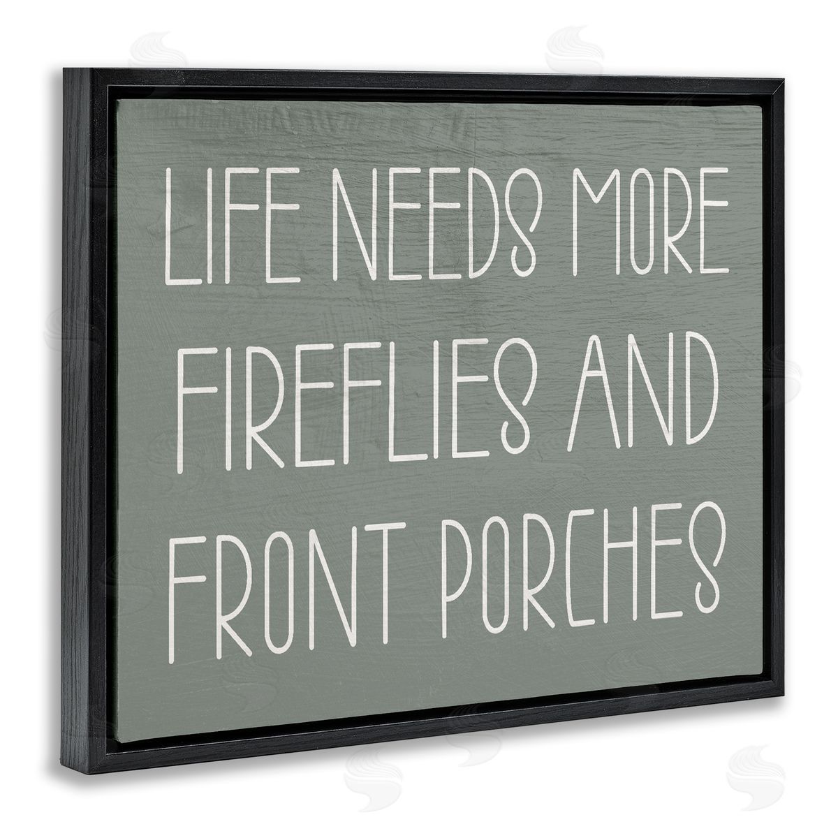 Fireflies & Front Porches Black Floating Frame Canvas Wall Art, Home Decor by Stupell Studio