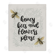 Stupell Studio | Honey Bees & Flowers Please