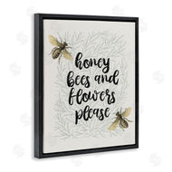 Stupell Studio | Honey Bees & Flowers Please