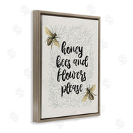 Stupell Studio | Honey Bees & Flowers Please