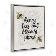 Stupell Studio | Honey Bees & Flowers Please