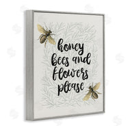 Stupell Studio | Honey Bees & Flowers Please