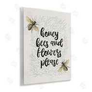 Stupell Studio | Honey Bees & Flowers Please