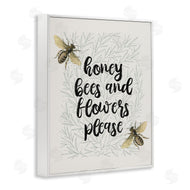 Stupell Studio | Honey Bees & Flowers Please