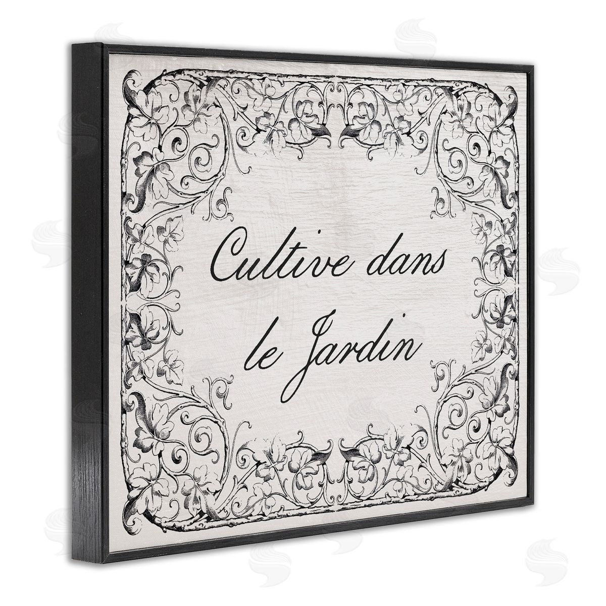 Vintage Cultivate In Garden Black Frame Print Wall Art, Home Decor by Stupell Studio
