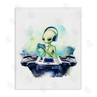 Stupell Studio | Tech Alien Playing Video Games