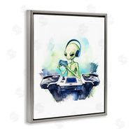 Stupell Studio | Tech Alien Playing Video Games