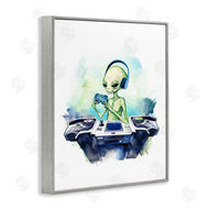 Stupell Studio | Tech Alien Playing Video Games