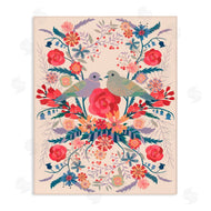 Verbrugge Watercolor | Soft Symmetrical Florals & Birds