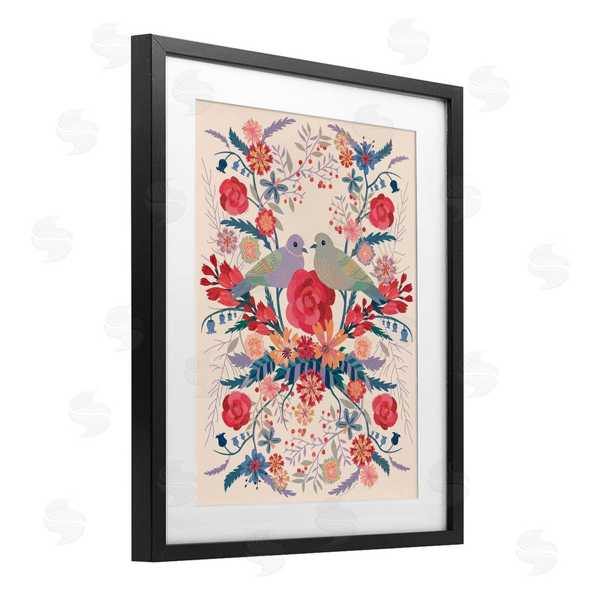 Verbrugge Watercolor | Soft Symmetrical Florals & Birds