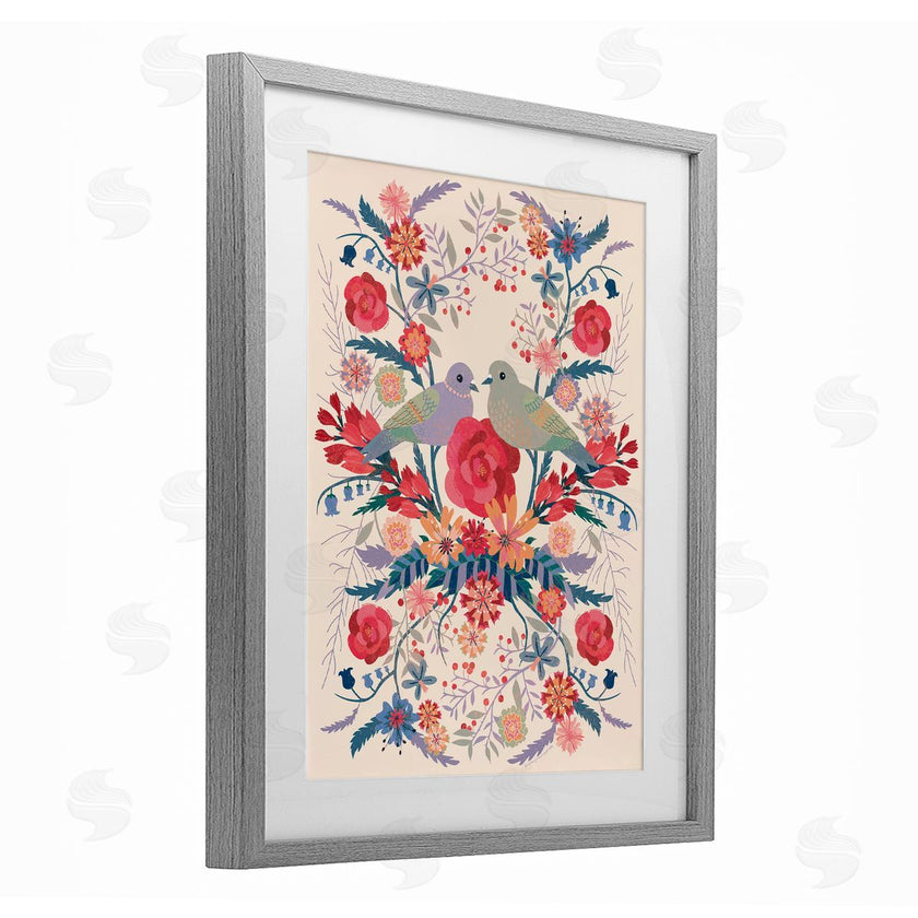 Verbrugge Watercolor | Soft Symmetrical Florals & Birds