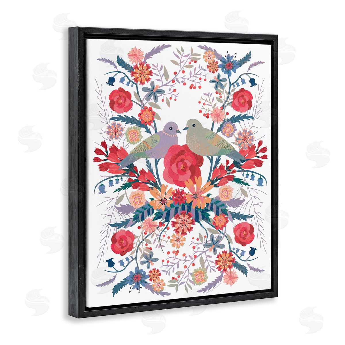Verbrugge Watercolor Mirrored Nature & Wildlife Canvas Wall Art Print