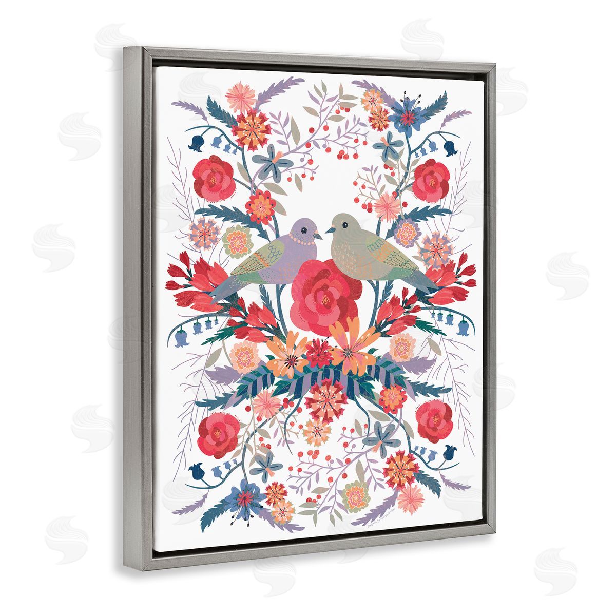 Verbrugge Watercolor Mirrored Nature & Wildlife Canvas Wall Art Print