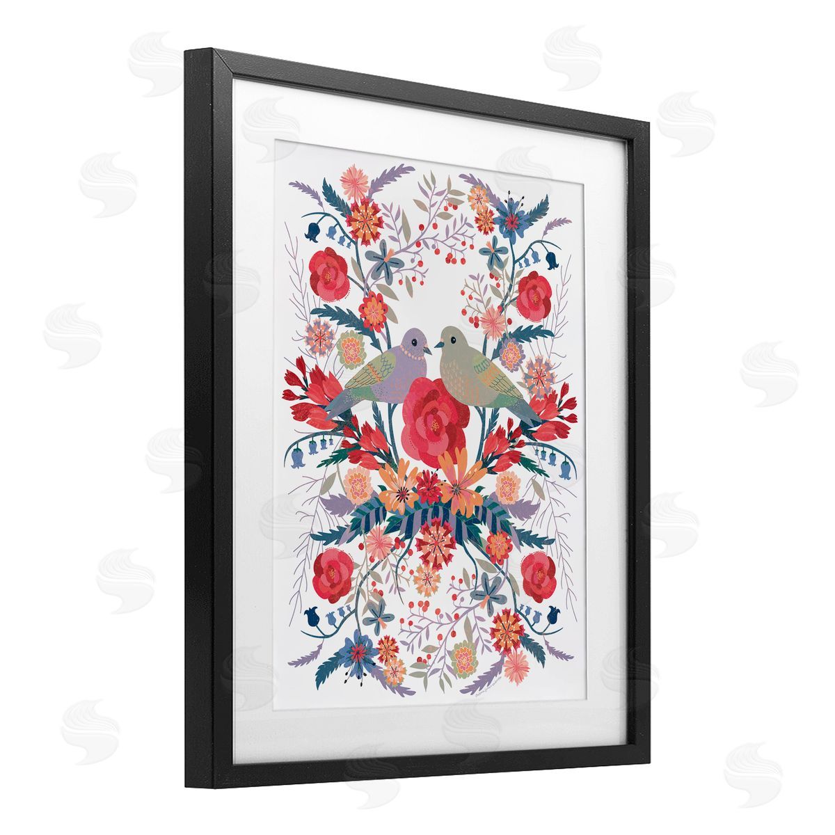 Verbrugge Watercolor Mirrored Nature & Wildlife Canvas Wall Art Print