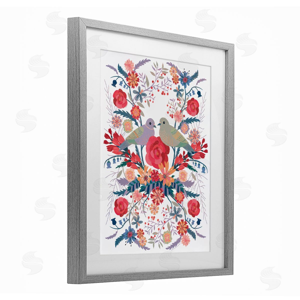 Verbrugge Watercolor Mirrored Nature & Wildlife Canvas Wall Art Print