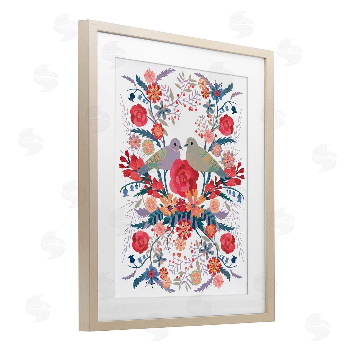 Verbrugge Watercolor Mirrored Nature & Wildlife Canvas Wall Art Print