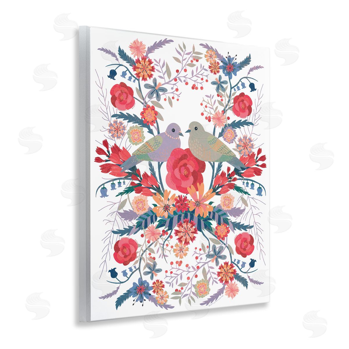 Verbrugge Watercolor Mirrored Nature & Wildlife Canvas Wall Art Print