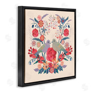 Verbrugge Watercolor | Symmetrical Folk Flowers & Birds