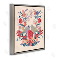 Verbrugge Watercolor | Symmetrical Folk Flowers & Birds