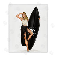 Ziwei Li | Trendy Surfer Girl in Black