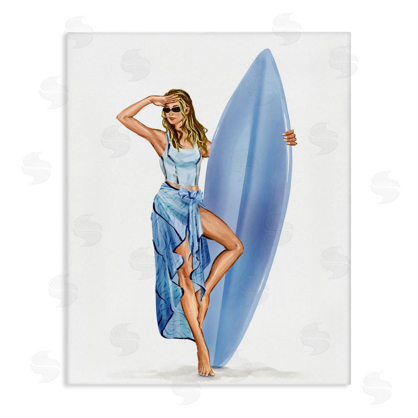 Ziwei Li | Trendy Surfer Girl in Blue