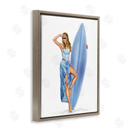Ziwei Li | Trendy Surfer Girl in Blue