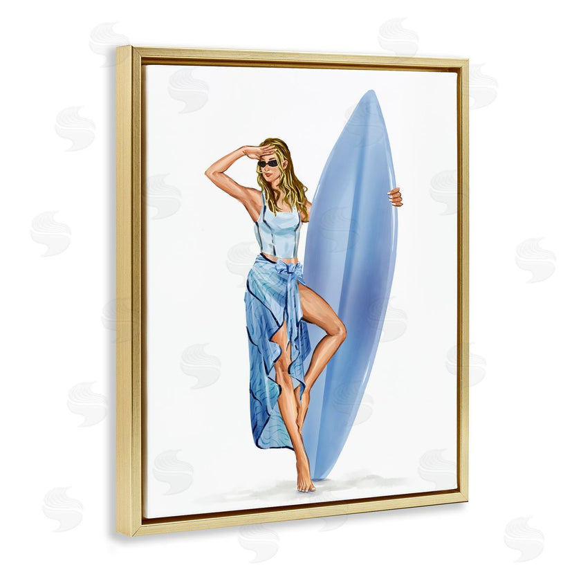 Ziwei Li | Trendy Surfer Girl in Blue
