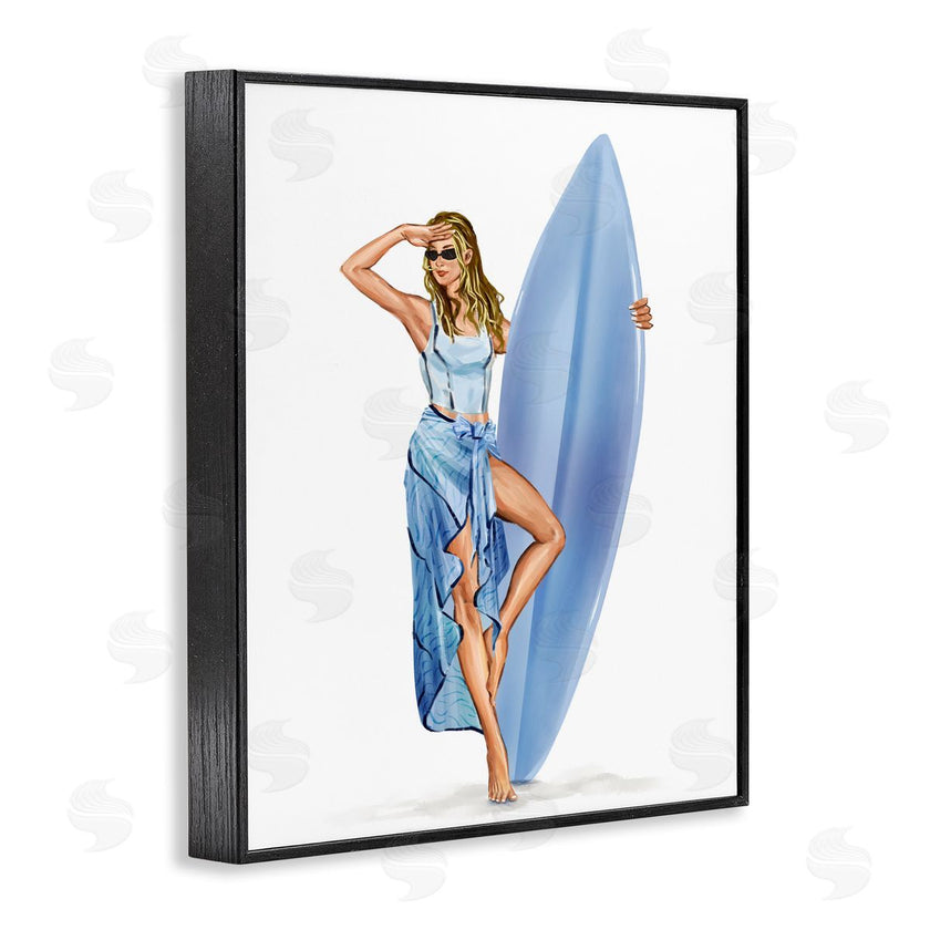 Ziwei Li | Trendy Surfer Girl in Blue