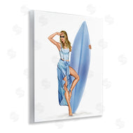Ziwei Li | Trendy Surfer Girl in Blue