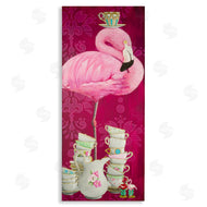 Heather Gauthier | Flamingo with Antique Teacups