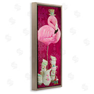 Heather Gauthier | Flamingo with Antique Teacups