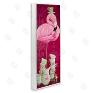 Heather Gauthier | Flamingo with Antique Teacups