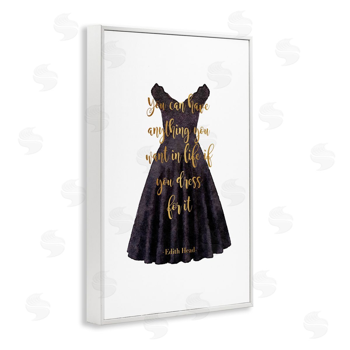 Dress The Part Fashion Quote White Frame Print Wall Art, Home Decor by Amanda Greenwood
