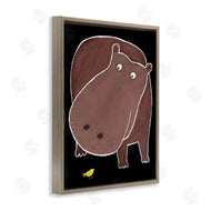 Carla Daly | Hippo & Bird on Black