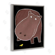 Carla Daly | Hippo & Bird on Black