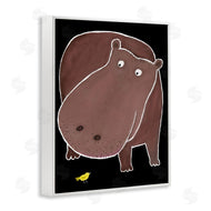 Carla Daly | Hippo & Bird on Black