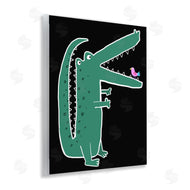 Carla Daly | Alligator & Bird on Black