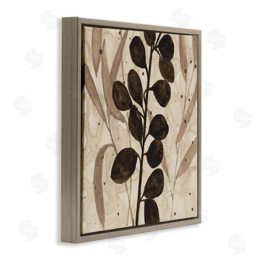 Krinlox | Beige & Brown Natural Leaves